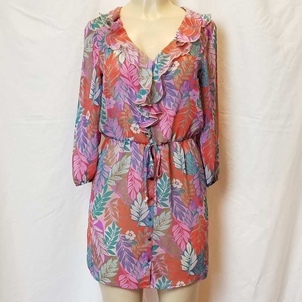 MIMI Chica Sheer Floral Dress
